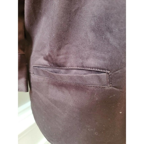 New Additions Women Brown Cotton Long Sleeve Buttons Front Jacket Blazer Size S - Picture 4 of 12